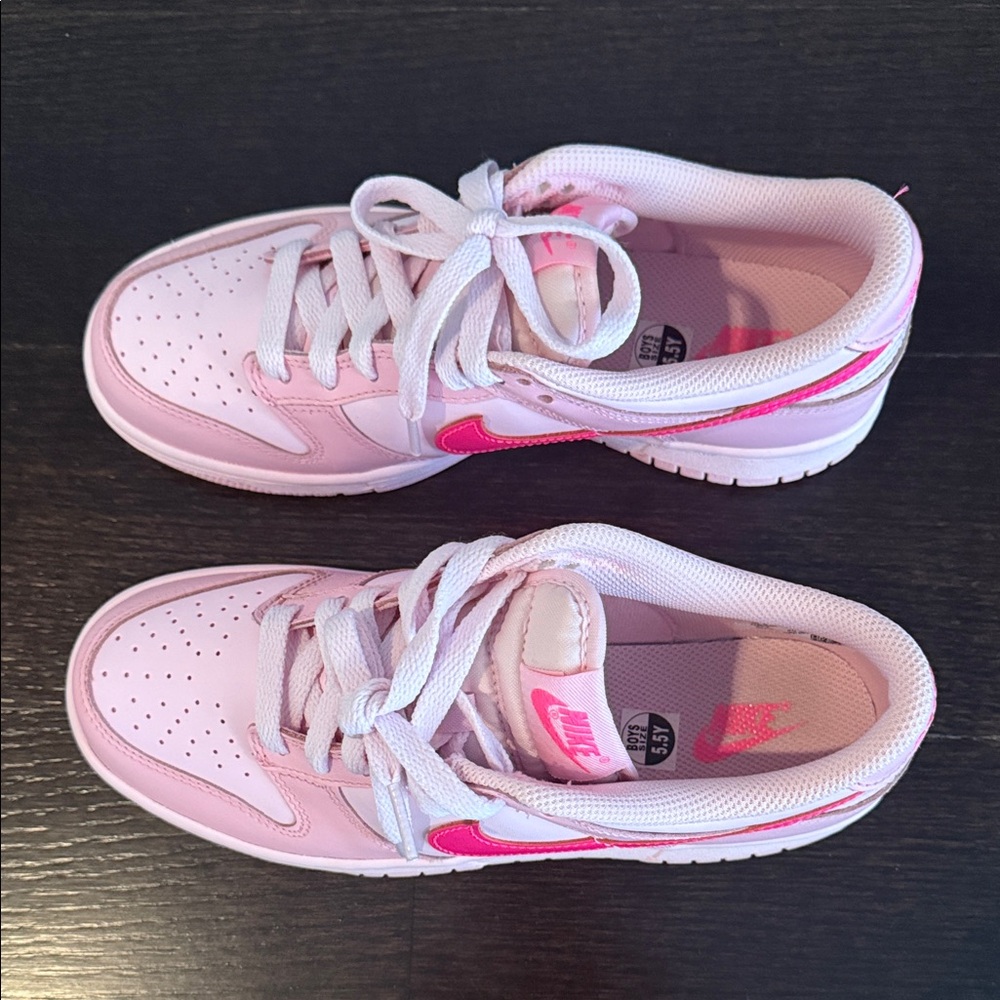 Nike Light Pink and Hot Pink Sneakers